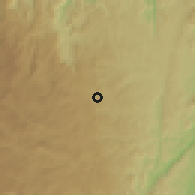 Shaded relief of the 60 km around Vegachi, drawn from the GMTED2010 grid
