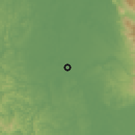 Shaded relief of the 60 km around Vigía del Fuerte, drawn from the GMTED2010 grid