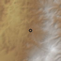 Shaded relief of the 60 km around Villamaría, drawn from the GMTED2010 grid