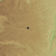 Shaded relief of the 60 km around Yalí, drawn from the GMTED2010 grid