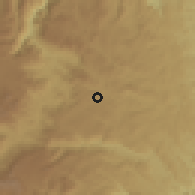 Shaded relief of the 60 km around Yolombó, drawn from the GMTED2010 grid