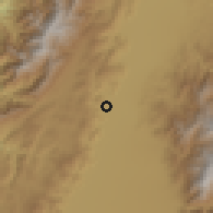 Shaded relief of the 60 km around Yotoco, drawn from the GMTED2010 grid