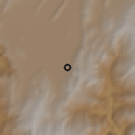 Shaded relief of the 60 km around Bogotá, drawn from the GMTED2010 grid