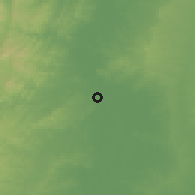 Shaded relief of the 60 km around Zambrano, drawn from the GMTED2010 grid