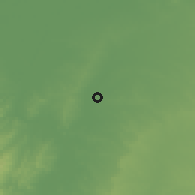 Shaded relief of the 60 km around Zapayan, drawn from the GMTED2010 grid