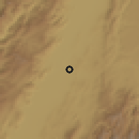 Shaded relief of the 60 km around Zarzal, drawn from the GMTED2010 grid