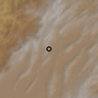 Shaded relief of the 60 km around Zipaquirá, drawn from the GMTED2010 grid