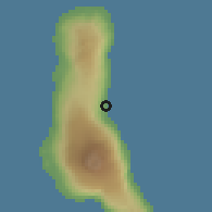 Shaded relief of the 60 km around Hasséndjé, drawn from the GMTED2010 grid