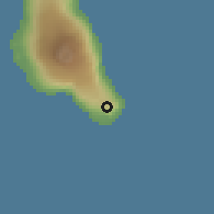 Shaded relief of the 60 km around Bandamadji, drawn from the GMTED2010 grid