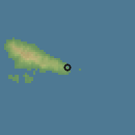 Shaded relief of the 60 km around Itsamia, drawn from the GMTED2010 grid