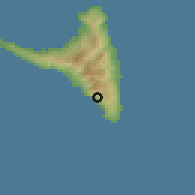 Shaded relief of the 60 km around Kangani, drawn from the GMTED2010 grid