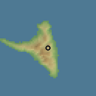 Shaded relief of the 60 km around Koni Ngani, drawn from the GMTED2010 grid