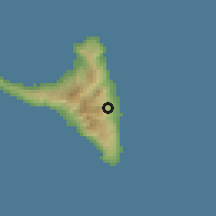 Shaded relief of the 60 km around Limbi, drawn from the GMTED2010 grid