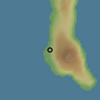 Shaded relief of the 60 km around Mavingouni, drawn from the GMTED2010 grid