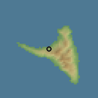 Shaded relief of the 60 km around Mjimandra, drawn from the GMTED2010 grid
