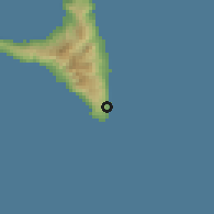 Shaded relief of the 60 km around Mramani, drawn from the GMTED2010 grid
