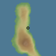 Shaded relief of the 60 km around Mtsamdou, drawn from the GMTED2010 grid