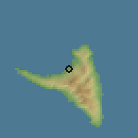 Shaded relief of the 60 km around Mutsamudu, drawn from the GMTED2010 grid