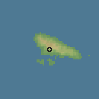 Shaded relief of the 60 km around Nioumachoua, drawn from the GMTED2010 grid
