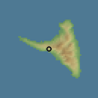 Shaded relief of the 60 km around Salamani, drawn from the GMTED2010 grid