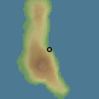 Shaded relief of the 60 km around Samba-Madi, drawn from the GMTED2010 grid