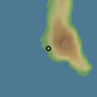 Shaded relief of the 60 km around Selea, drawn from the GMTED2010 grid