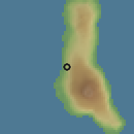 Shaded relief of the 60 km around Dzahani, drawn from the GMTED2010 grid