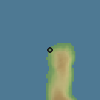 Shaded relief of the 60 km around Fassi, drawn from the GMTED2010 grid