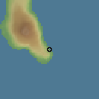 Shaded relief of the 60 km around Foumbouni, drawn from the GMTED2010 grid