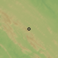 Shaded relief of the 60 km around Kimongo, drawn from the GMTED2010 grid