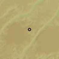 Shaded relief of the 60 km around Lekana, drawn from the GMTED2010 grid