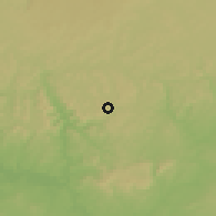 Shaded relief of the 60 km around Mouyondzi, drawn from the GMTED2010 grid