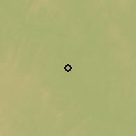 Shaded relief of the 60 km around Ouesso, drawn from the GMTED2010 grid