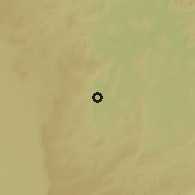 Shaded relief of the 60 km around Sembé, drawn from the GMTED2010 grid