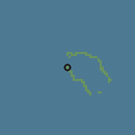 Shaded relief of the 60 km around Omoka, drawn from the GMTED2010 grid