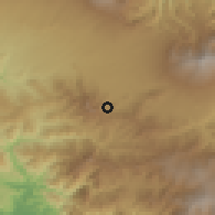 Shaded relief of the 60 km around Salitrillos, drawn from the GMTED2010 grid