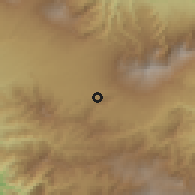 Shaded relief of the 60 km around San Diego, drawn from the GMTED2010 grid