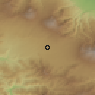 Shaded relief of the 60 km around San Francisco, drawn from the GMTED2010 grid