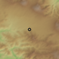 Shaded relief of the 60 km around Santa Ana, drawn from the GMTED2010 grid