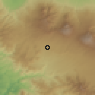Shaded relief of the 60 km around Sarchí Sur, drawn from the GMTED2010 grid
