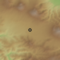 Shaded relief of the 60 km around Ulloa, drawn from the GMTED2010 grid