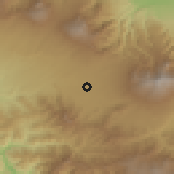 Shaded relief of the 60 km around Colima, drawn from the GMTED2010 grid