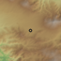 Shaded relief of the 60 km around Desamparados, drawn from the GMTED2010 grid