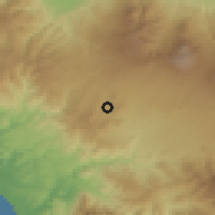 Shaded relief of the 60 km around Esquipulas, drawn from the GMTED2010 grid