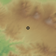 Shaded relief of the 60 km around Grecia, drawn from the GMTED2010 grid