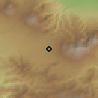 Shaded relief of the 60 km around Ipís, drawn from the GMTED2010 grid