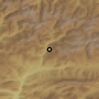 Shaded relief of the 52 km around Aixirivall, drawn from the GMTED2010 grid