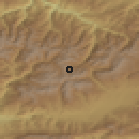 Shaded relief of the 52 km around Pas De La Casa, drawn from the GMTED2010 grid