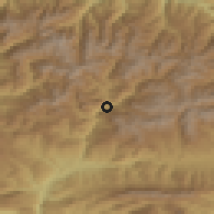 Shaded relief of the 52 km around Andorra la Vella, drawn from the GMTED2010 grid