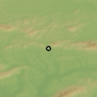 Shaded relief of the 51 km around Krapina, drawn from the GMTED2010 grid